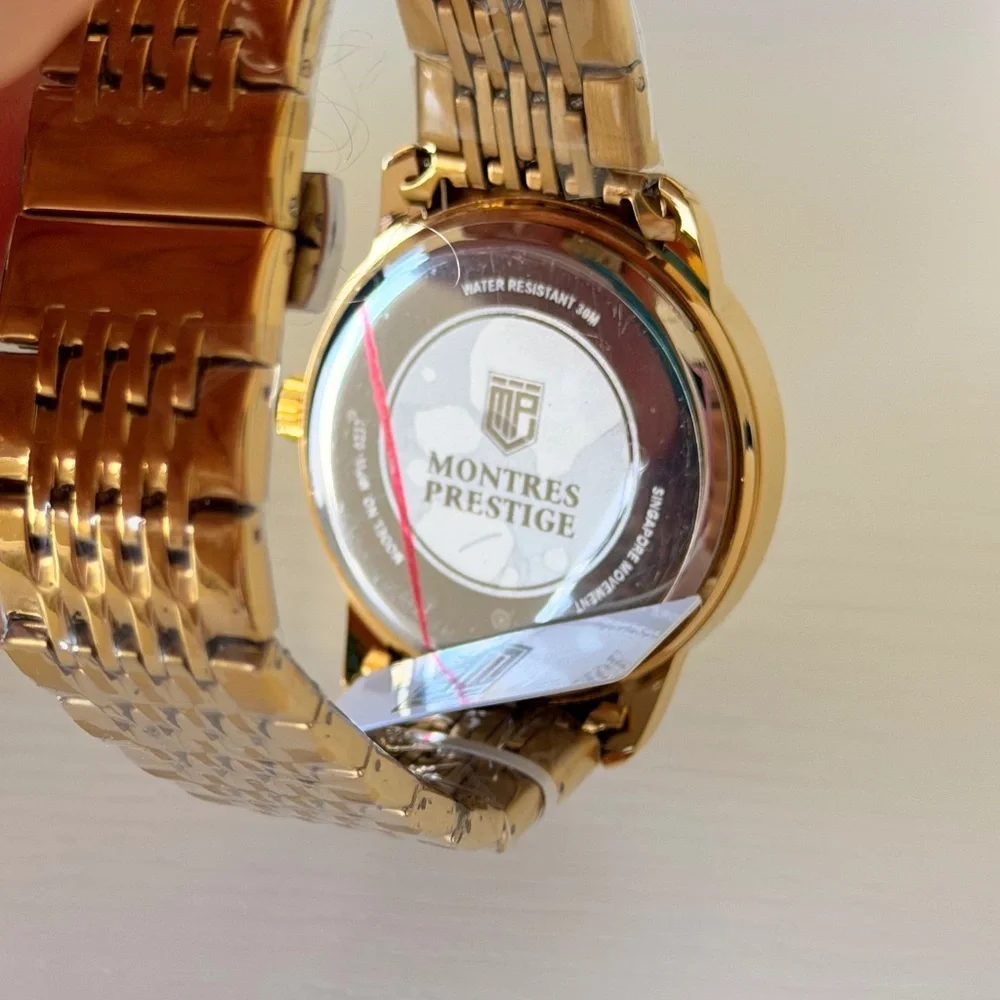 New! Montres Prestige X Invicta Men's Gold Watch, Authentic
